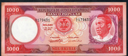 EQUATORIAL GUINEA P13 1000 EKUELE 1975  XF - Equatorial Guinea