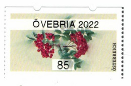 Automatenmarke ATM Övebria 2022 Vogelbeere - Sorbus - Rs: Zähl-Nummer 4stellig 0xxx - Unused Stamps