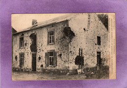 Hannut Guerre De 1914 ANHU Maison Mitraillée Et Bombardée Par Les Allemands Qui Y Croyaient Une Patrouille Cachée - Hannut