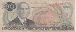 BILLETE DE COSTA RICA DE 100 COLONES DEL AÑO 1988 (BANKNOTE) - Costa Rica