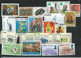 Zaïre  Lot Timbres Différents - Verzamelingen