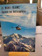 FRANCE HELICOPTER ALOUETTE II OVER MONT BLEANC - Hubschrauber