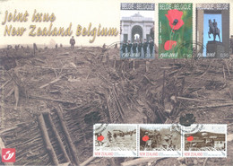 BELGIUM -  CARTE SOUVENIR - 18.10.2008 - 1rst WAR - EMISSION COMMUNE NEW ZEALAND - COB 3842HK -  Lot 24926 - Erinnerungskarten