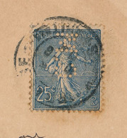 CPA - "Grace" De H.Rondel - Affranchie 25c Semeuse Perforée "C.M." - Grasse 1904 - Sonstige & Ohne Zuordnung