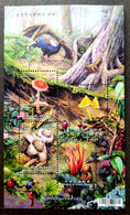 Taiwan Wild Mushrooms (II) 2012 Plant Flora Garden Bird Pheasant Birds Mushroom Fungi (ms) MNH - Storia Postale