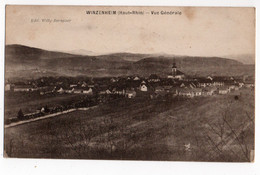 WINZENHEIM Ou WINTZENHEIM * HAUT RHIN * VUE GENERALE * édit. Willy Berneiser * EGLISE - Wintzenheim