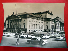 Berlin - Staatsoper Der DDR - Straßenszene Mit Alten Autos - Echt Foto - 1969 - Sonderformat Ca. 21 X 14,5 Cm - Mitte