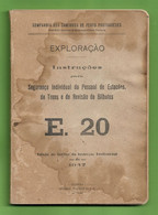 Lisboa -  "Instruções Para Segurança Do Pessoal Das Estações, De Trens..." - Caminho De Ferro Trem Gare Railway Portugal - Livres Anciens