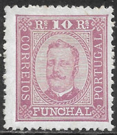 Funchal – 1892 King Carlos 10 Réis Mint Stamp - Funchal