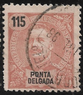 Ponta Delgada – 1898 King Carlos 115 Réis Used Stamp - Ponta Delgada