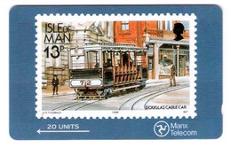 Isle Of Man - Tram Tramway Strassenbahn Bahn Railway - Stamp - Briefmarke - Timbre - 20 Units - Isola Di Man