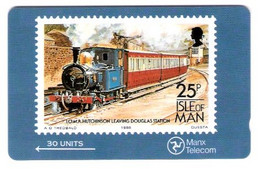 Isle Of Man - Eisenbahn Bahn Railway - Stamp - Briefmarke - Timbre - 30 Units - Isola Di Man