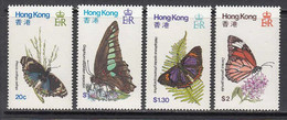 1979 Hong Kong Butterflies Complete Set Of 4 MNH - Ongebruikt