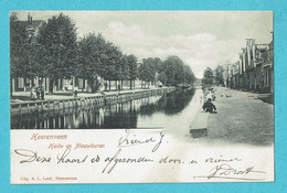 * Heerenveen (Friesland - Nederland) * (UItg A. L. Land) Heide En Nieuwburen, Canal, Quai, Animée, Kanaal, Péniche - Heerenveen