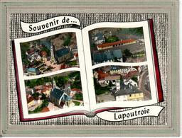 CPSM Dentelée - (68) LAPOUTROIE - Carte De Multi-vues Aériennes Au Livre-ouvert (album-photos) De 1965 - Lapoutroie
