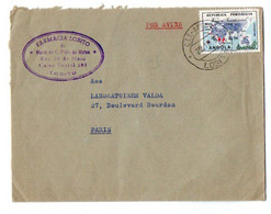 TB 3333 - 1957 - LSC - Lettre - Farmacia LOBITO - Maria Da C. Pinto De Matos à LOBITO ( Angola ) Pour PARIS - Angola