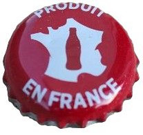 France Capsule Crown Cap Coca Cola Rouge Produit En France SU - Soda