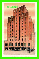 BRIDGEPORT, CT - HOTEL BARNUM - ANIMATED WITH OLD CARS - E. C. KROPP CO - - Bridgeport