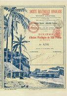 - Titre De 1900 - Société Equatoriale Congolaise - IKELEMBA - Déco - - Africa
