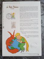 France 2021 Le Petit Prince 75 Ans LITTLE PRINCE Antoine Saint Exupéry 1v DOC FDC - Unused Stamps