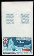 F.S.A.T. (1969) Helicopter. Polar Cargo. Imperforate. Scott No 33, Yvert No 31. - Imperforates, Proofs & Errors