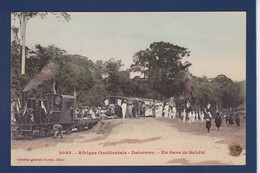 CPA Dahomey Sakété Gare Station Chemin De Fer Train Non Circulé - Dahome