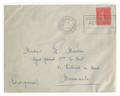 PARIS IX Rue Hippolyte Lebas Lettre 50c Semeuse Lignée Yv 199 Ob Meca Utilisez La Poste Aerienne Dreyfus A09113 - Mechanical Postmarks (Advertisement)