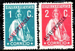 !										■■■■■ds■■ Portugal Postal Tax 1912 AF#3-4 * Ceres Overprinted "Assistência" Set (x10441) - Unused Stamps