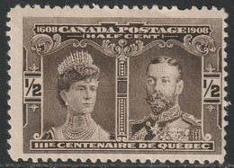 Canada 1908 Sc 96 Mi 84 Yt 85 SG 188 MH* - Unused Stamps