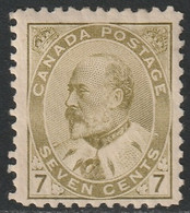 Canada 1903 Sc 92b/i Mi 80 Yt 82 SG 181 MH* Greenish Bistre Disturbed Gum/thin - Unused Stamps