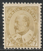 Canada 1903 Sc 92c/ii Mi 80 Yt 82 SG 180 MLH* Yellow Olive - Nuovi