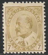 Canada 1903 Sc 92c/ii Mi 80 Yt 82 SG 180 MH* Yellow Olive - Unused Stamps