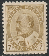 Canada 1903 Sc 92d/iii Mi 80 Yt 82 SG 181a MH* Straw Streaky Gum - Unused Stamps