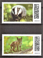 BRD Mi.Nr. 3681-3682 ** Tierbabys 2022 / Europäischer Dachs & Eurasischer Luchs / Kompletter Satz ! - Unused Stamps