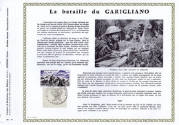 ✅  RRR 750 Ex." BATAILLE DE GARIGLIANO " Sur Feuillet PAC N°té RARE De 1969 N° YT 1601 Parfait état A SAISIR ! RRR - Militaria
