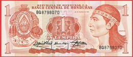 Honduras - Billet De 1 Lempira - Lempira - 30 Mars 1989 - P68b - Honduras
