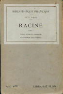 Racine Tome I De Jean Racine (1913) - Autres & Non Classés