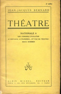 Théâtre Tome V : Nationale 6 / Les Conseils D'Agathe / 8 Chevaux 4 Cylindres... Et Pas De Truites ! Deux Hommes De Jean- - Autres & Non Classés