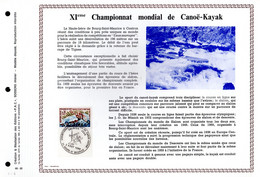 ✅  RRR 700 Ex." CANOË-KAYAK " Sur Feuillet PAC N°té RARE De 1969 N°YT 1609 Parfait état A SAISIR ! RRR - Canoë