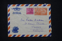 INDE - Aérogramme De Bengalore Pour La Malaisie  - L 119487 - Aerogramas