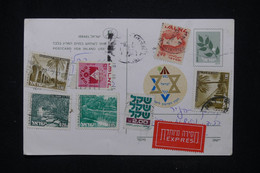 ISRAËL - Entier Postal Avec Timbres Et étiquette Exprès ( Semble Rajoutés )  - L 119495 - Briefe U. Dokumente