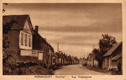 Cpa France   [80] Somme > Vignacourt Rue Follemprise - Vignacourt