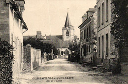 Cpa France [76] Seine Maritime  Guerbaville La Mailleraye Rue De L église - Sonstige Gemeinden