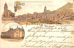 Gruss Aus Homberg - Litho Colors Verlag Ph Wiegand 1897 - Homberg