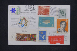 ISRAËL - Affranchissement Varié Sur Entier Postal En 1984 - L 119504 - Cartas