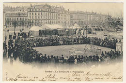 Geneve - Acrobati A Plainpalais - A Voyagé Le 30/03/1901 (2 Images) - Circus