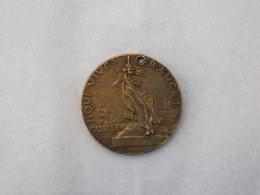 Medaille Ligue Des Patriotes Qui Vive? France Mai 1882 - Professionnels / De Société
