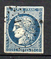 Col27 France Cérès  N° 4a Oblitéré Cote 75,00 € - 1849-1850 Ceres