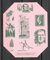 France Carnet Privé 52e Congrès Philatélique Bourgogne-Franche-Comté Rose Neuf Sans Charnière XX MNH - Covers & Documents