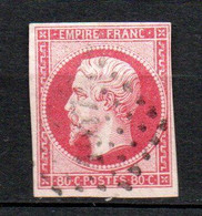 Col27 France Napoléon N° 17B Oblitéré Cote 60,00 € - 1853-1860 Napoléon III.